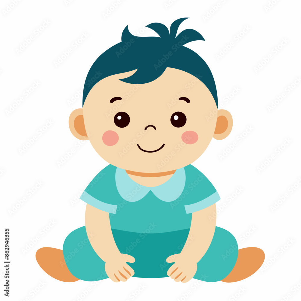 cartoon illustration of baby cartoon illustration of baby