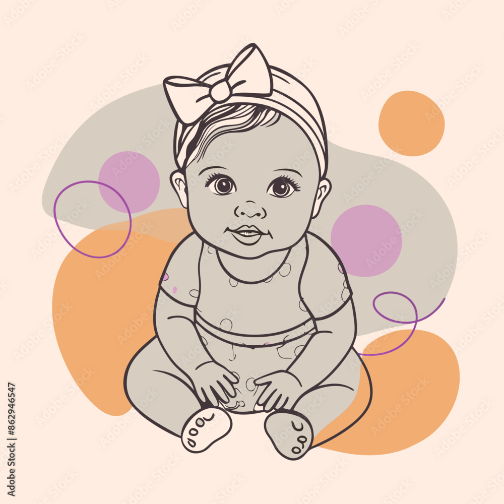 cartoon illustration of baby cartoon illustration of baby