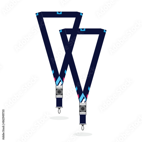 Modern ID card lanyard