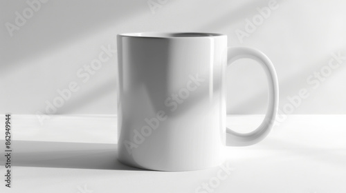 A Closed-Up Shot of A Blank Coffee Mug Mock-Up