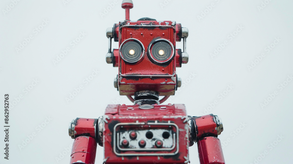 Fototapeta premium Cute vintage robot.