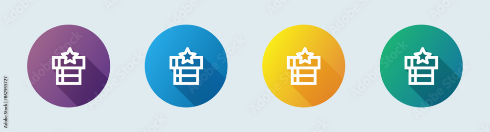 Leader board line icon in flat design style. Competition signs vector illustration. Leader board line icon in flat design style. Competition signs vector illustration.