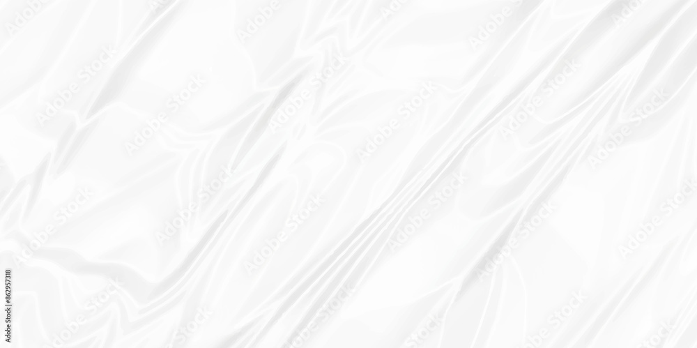 Obraz premium White wrinkly backdrop paper background. panorama grunge wrinkly paper texture. White crumpled and top view textures can be used for background of text or any contents.