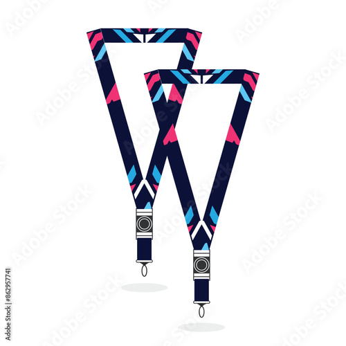 Modern ID card lanyard