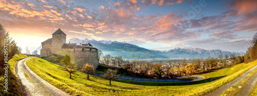 Foto Schloss, Vaduz, Liechtenstein,