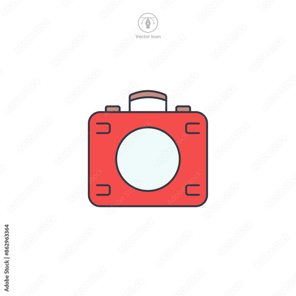 First Aid Kit Icon symbol vector illustration isolated on white background First Aid Kit Icon symbol vector illustration isolated on white background