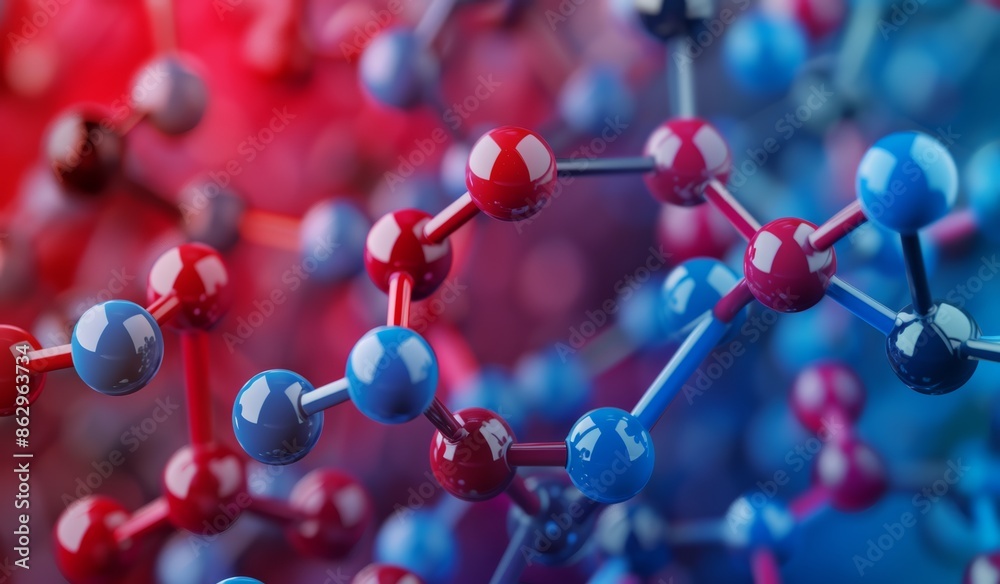 A dynamic 3D render showcasing abstract molecules and atoms in motion, set against a background designed for scientific research themes. A dynamic 3D render showcasing abstract molecules and atoms in motion, set against a background designed for scientific research themes.