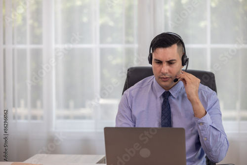 Businessman in Video Conference