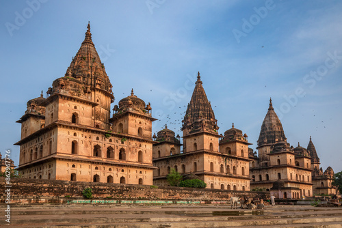 Royal Chhatris or Cenotaphs are the historical monuments situated on the banks of River Betwa in Orchha, Madhya Pradesh, India.