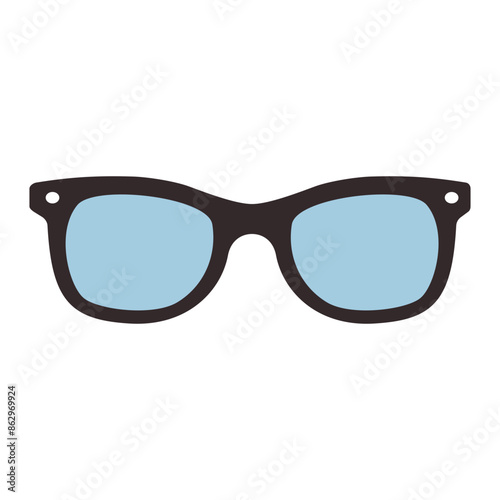 Hipster Retro Style Eye Glasses Icon