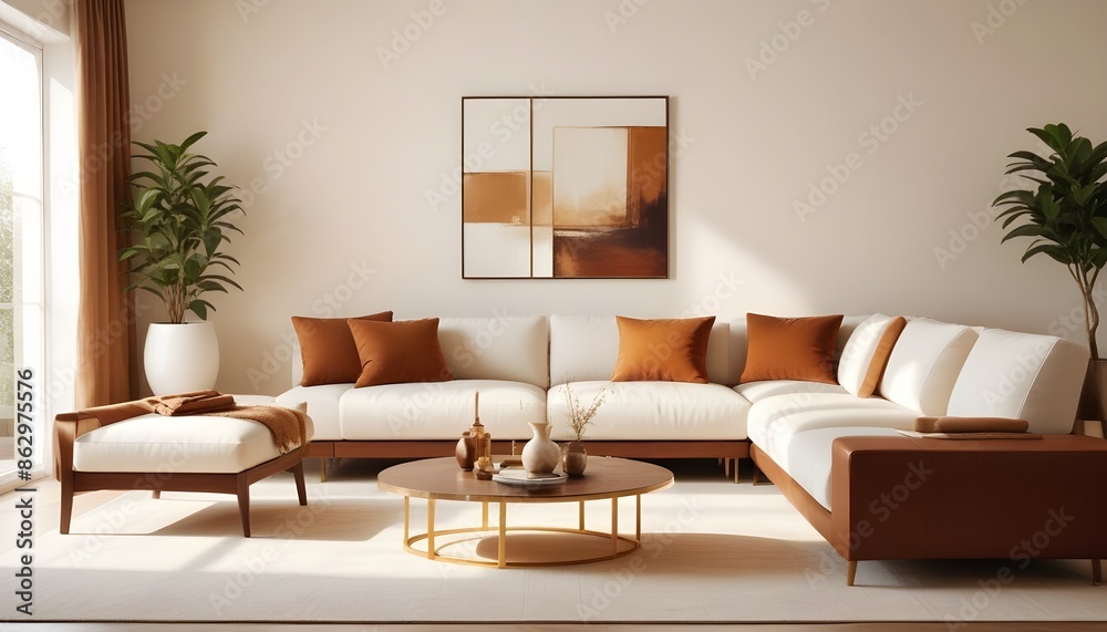 Photo interior modern design room 3d illustration Photo interior modern design room 3d illustration