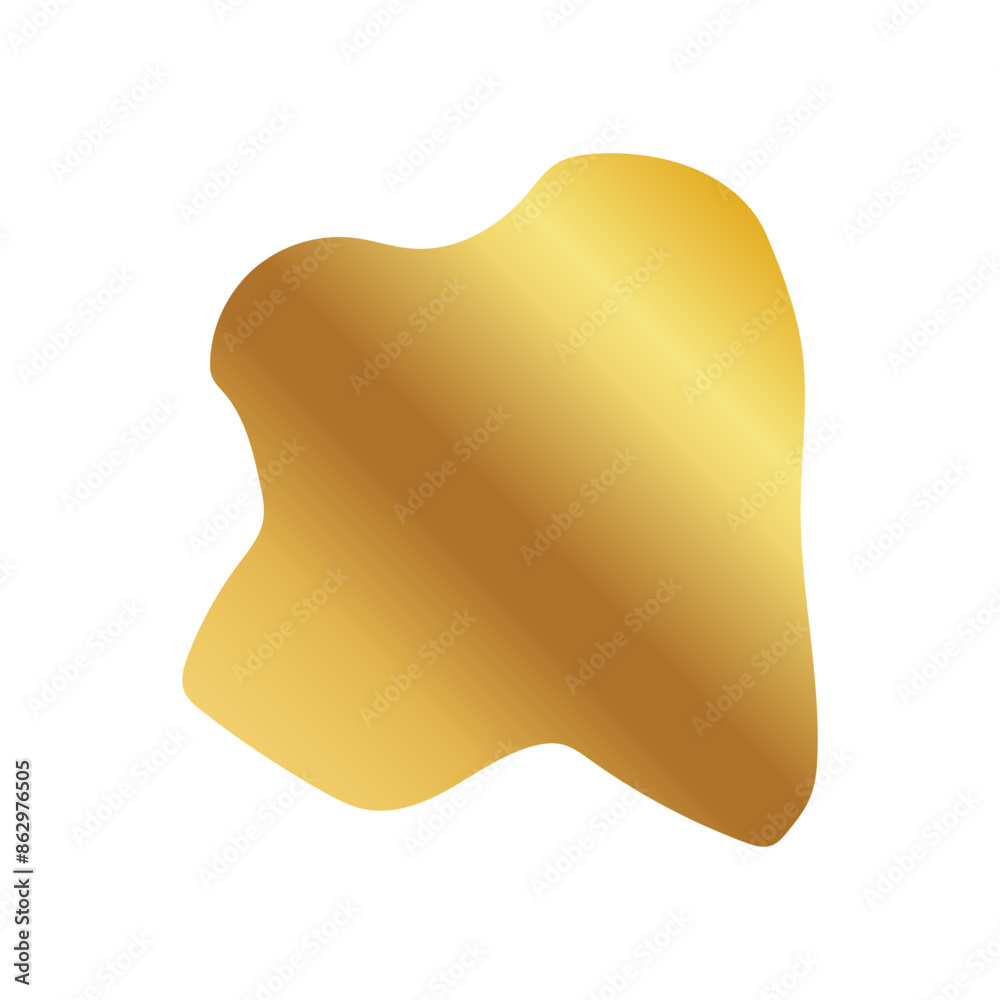 Liquid Fluid Golden Gradient random organic shapes Liquid Fluid Golden Gradient random organic shapes