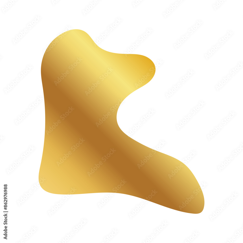 Liquid Fluid Golden Gradient random organic shapes Liquid Fluid Golden Gradient random organic shapes