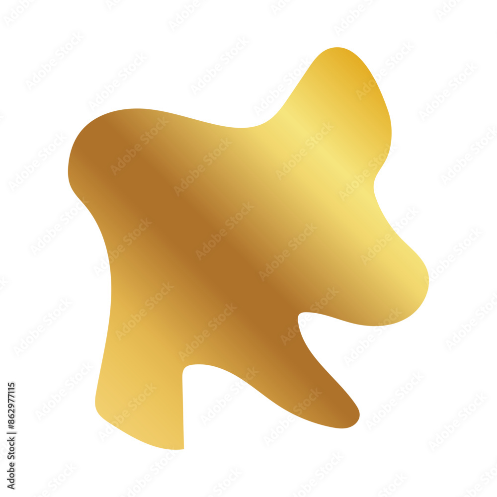 Liquid Fluid Golden Gradient random organic shapes Liquid Fluid Golden Gradient random organic shapes