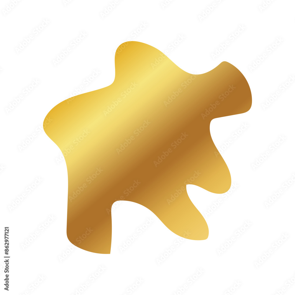 Liquid Fluid Golden Gradient random organic shapes Liquid Fluid Golden Gradient random organic shapes