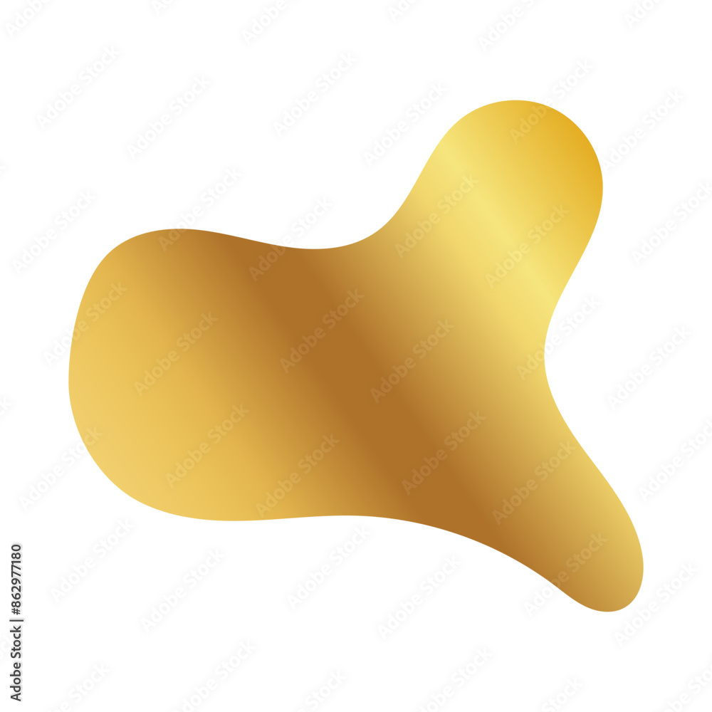 Liquid Fluid Golden Gradient random organic shapes Liquid Fluid Golden Gradient random organic shapes