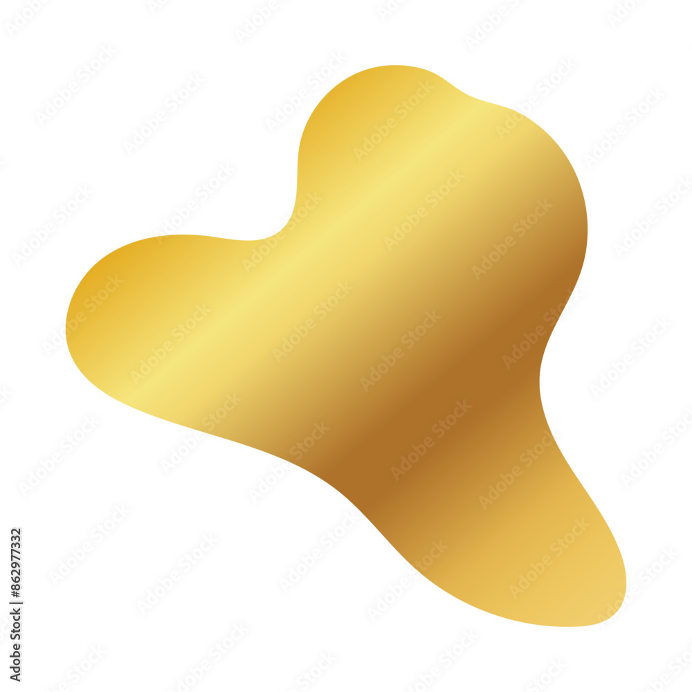 Liquid Fluid Golden Gradient random organic shapes Liquid Fluid Golden Gradient random organic shapes