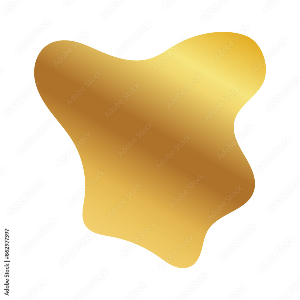 Liquid Fluid Golden Gradient random organic shapes Liquid Fluid Golden Gradient random organic shapes