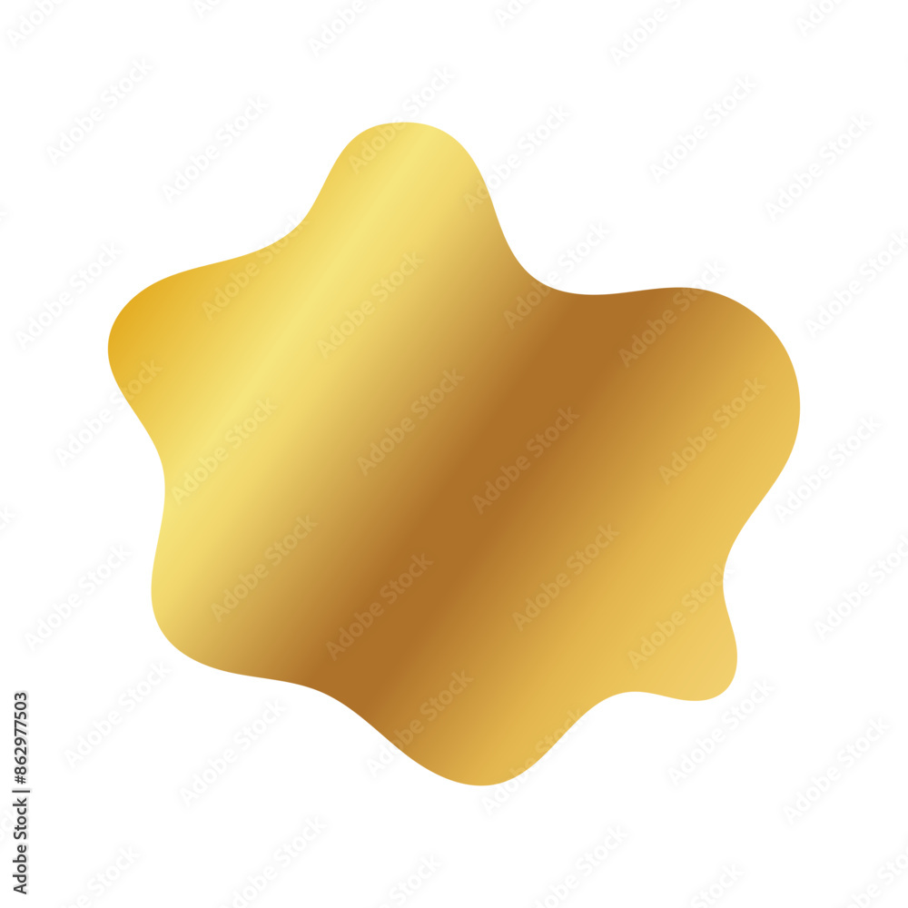 Liquid Fluid Golden Gradient random organic shapes Liquid Fluid Golden Gradient random organic shapes