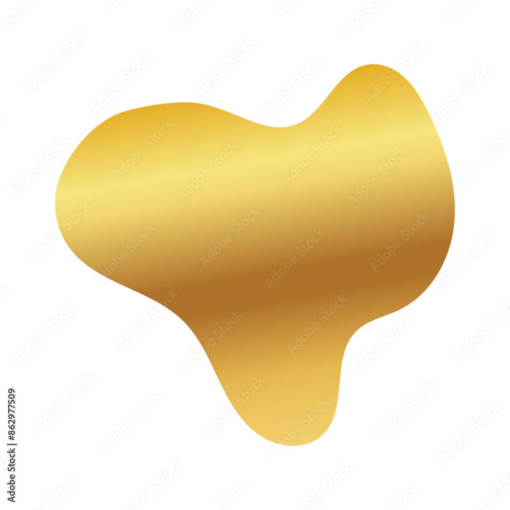 Liquid Fluid Golden Gradient random organic shapes Liquid Fluid Golden Gradient random organic shapes