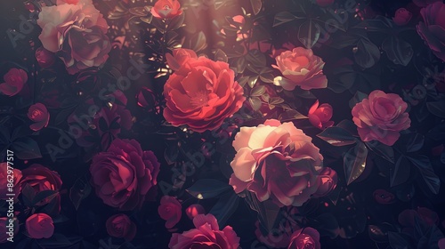 floral wallpaper background