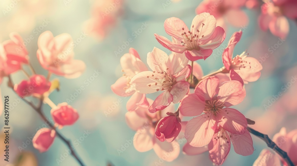 First blooms of spring on a bright day First blooms of spring on a bright day