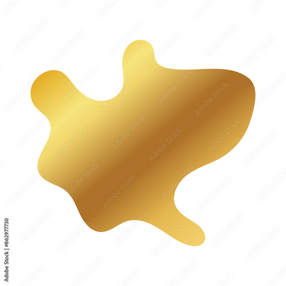Liquid Fluid Golden Gradient random organic shapes Liquid Fluid Golden Gradient random organic shapes