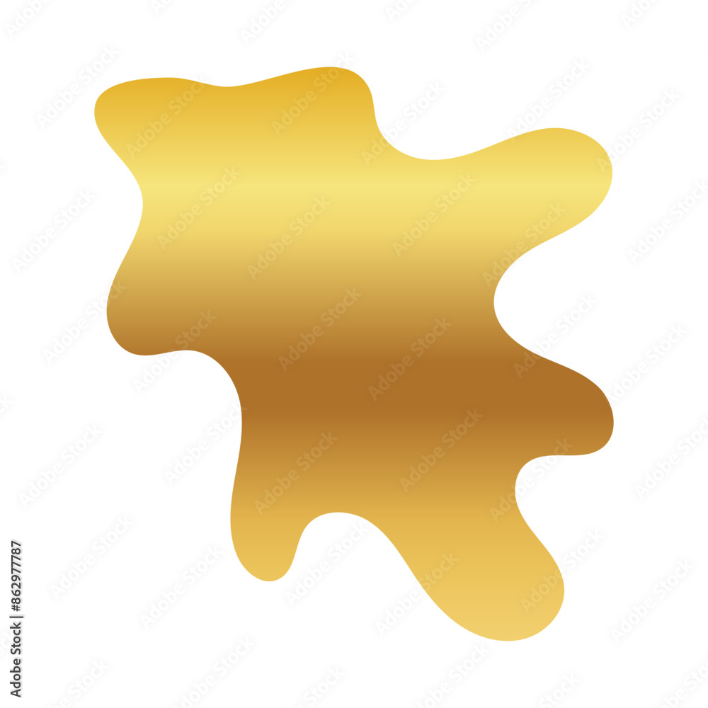 Liquid Fluid Golden Gradient random organic shapes Liquid Fluid Golden Gradient random organic shapes