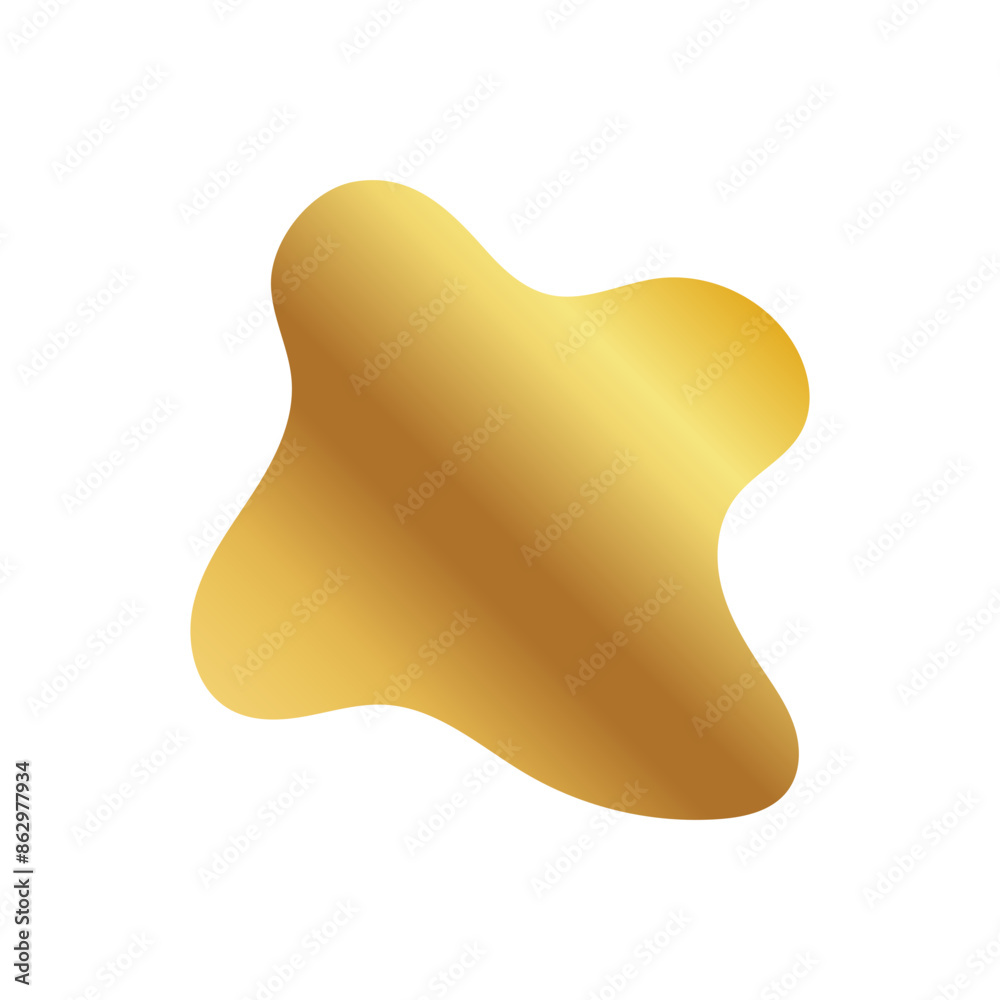 Liquid Fluid Golden Gradient random organic shapes Liquid Fluid Golden Gradient random organic shapes