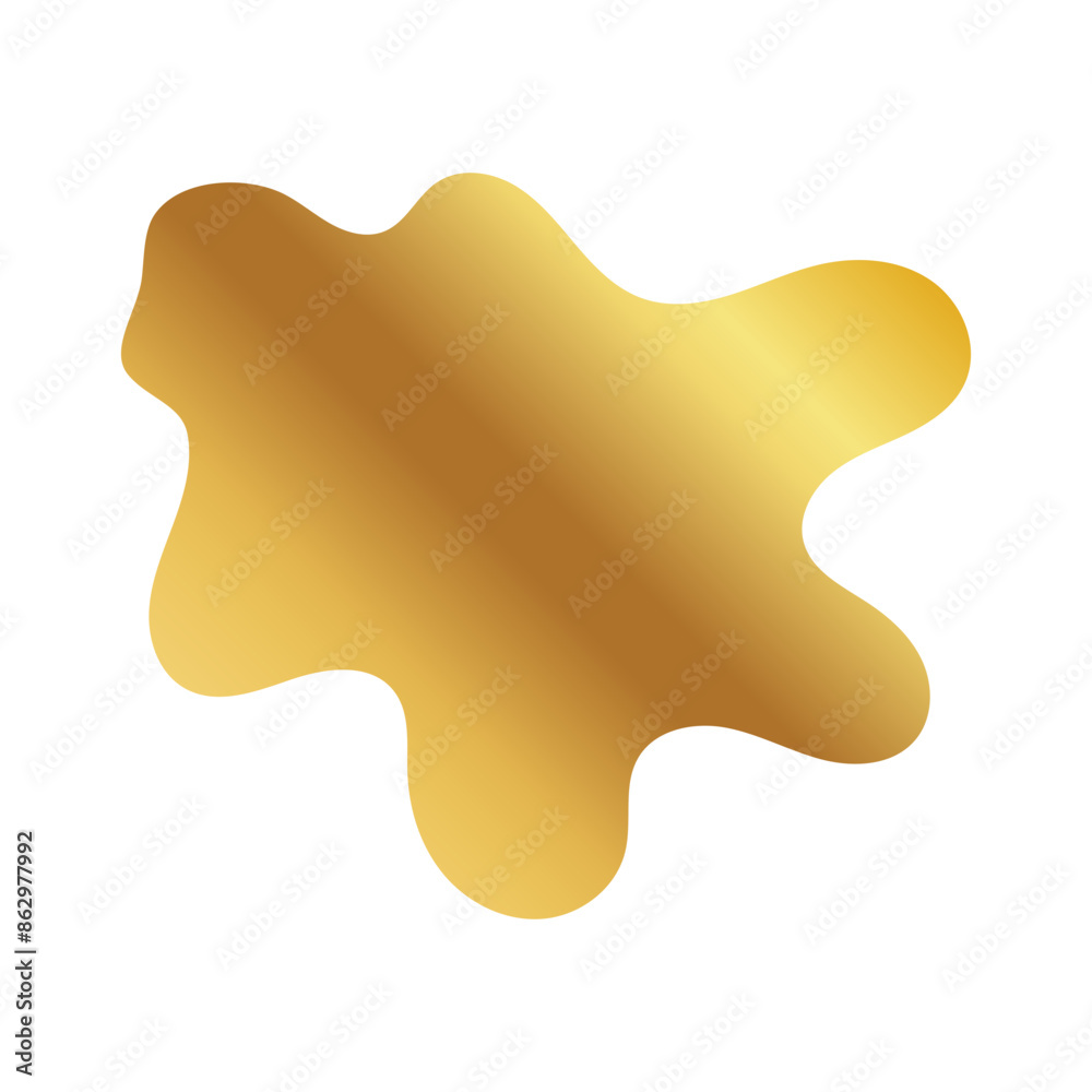 Liquid Fluid Golden Gradient random organic shapes Liquid Fluid Golden Gradient random organic shapes
