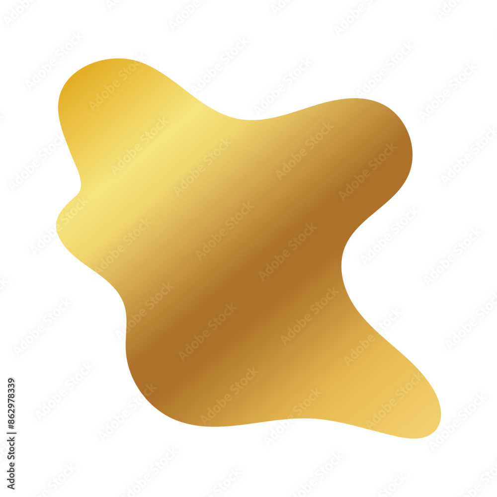 Liquid Fluid Golden Gradient random organic shapes Liquid Fluid Golden Gradient random organic shapes