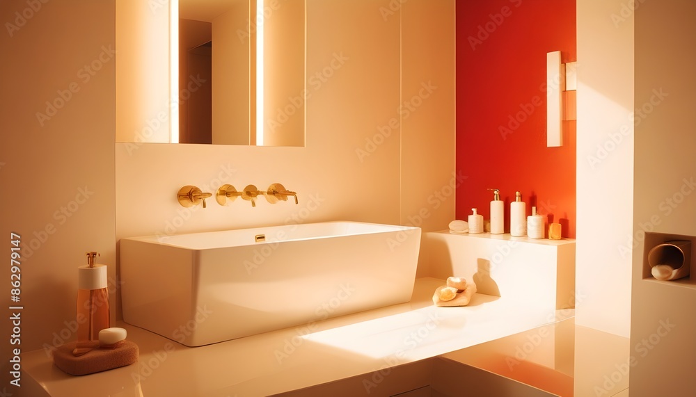 Photo interior modern design room 3d illustration Photo interior modern design room 3d illustration