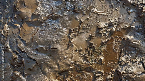 Soil, cultivated dirt, earth, ground, brown land background. Organic gardening, agriculture. Nature closeup. Environmental texture, pattern. Mud on field.