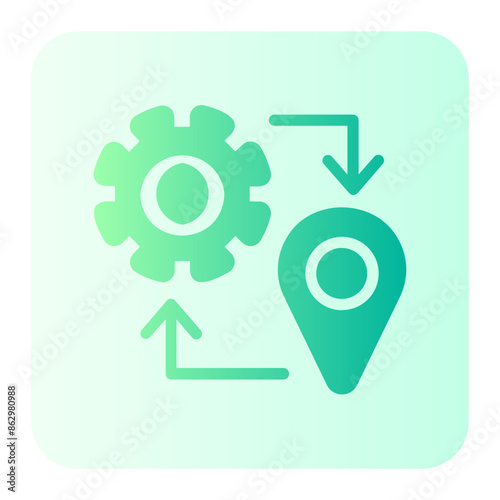 integration gradient icon