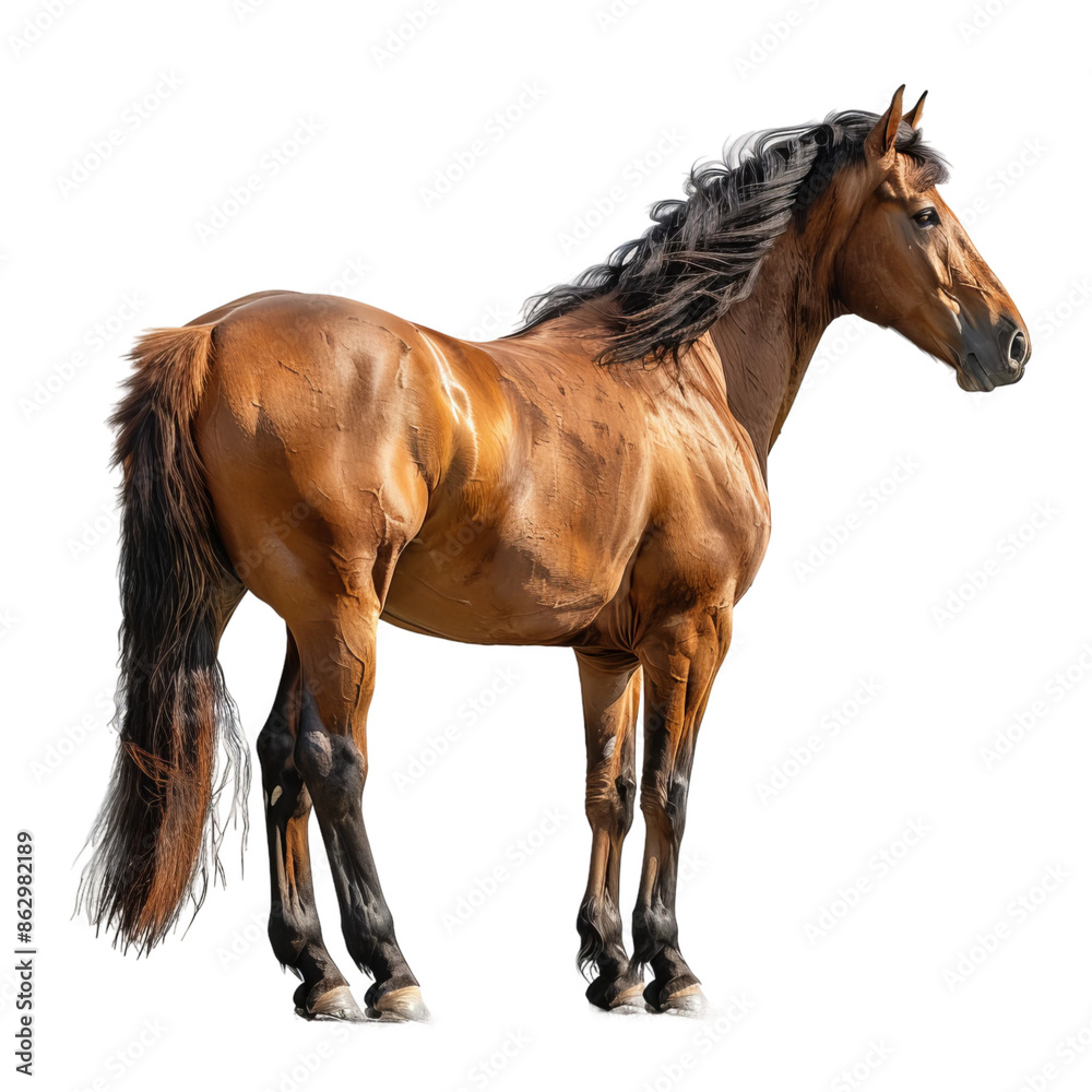 Obraz premium horse isolated on white background