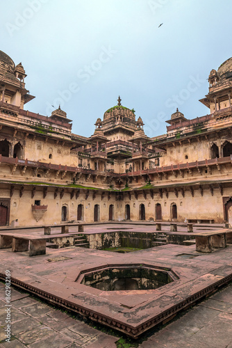 Royal Fort or Shahi Kila at Orchha, Madhya Pradesh, India.