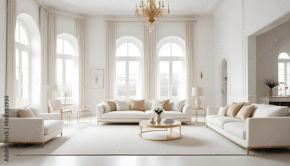 Photo interior modern design room 3d illustration Photo interior modern design room 3d illustration
