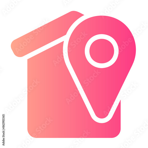 accomodation gradient icon