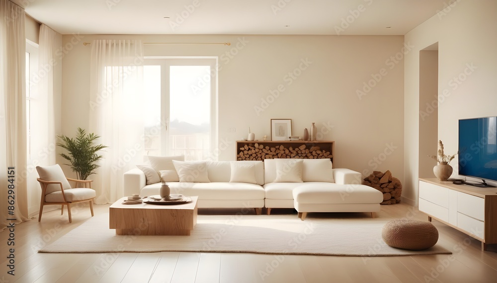 Photo interior modern design room 3d illustration