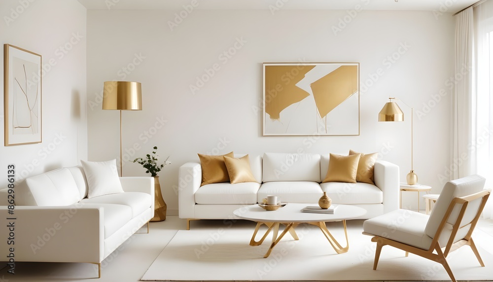 Photo interior modern design room 3d illustration Photo interior modern design room 3d illustration