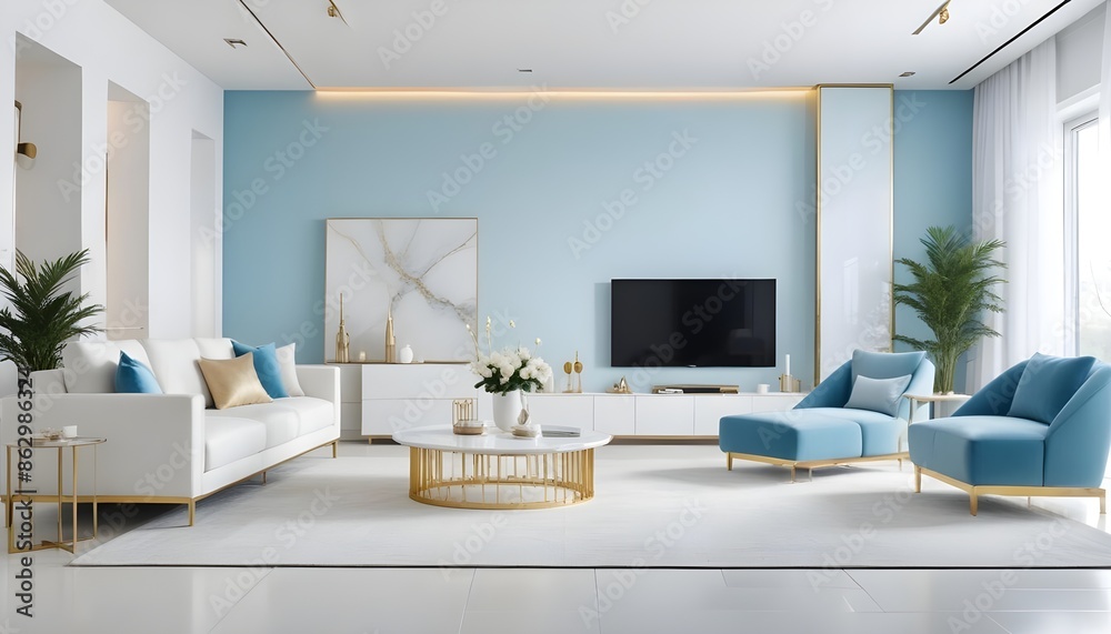 Photo interior modern design room 3d illustration Photo interior modern design room 3d illustration