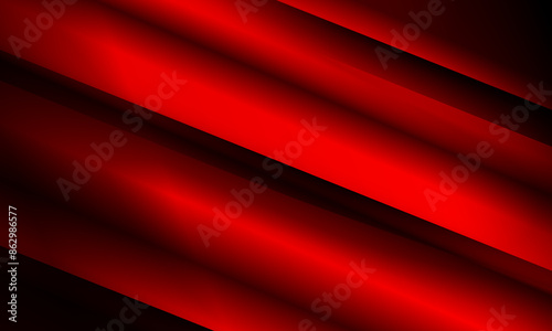 Abstract dark red diagonal striped background. Dynamic shapes composition. black shadow.