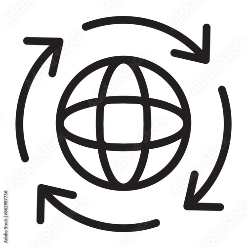 renewal line icon
