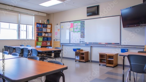school board dedicated to a class project, with sections for brainstorming ideas, project guidelines, and a progress tracker photo