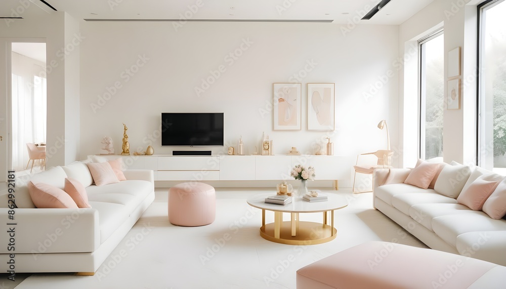 Photo interior modern design room 3d illustration Photo interior modern design room 3d illustration