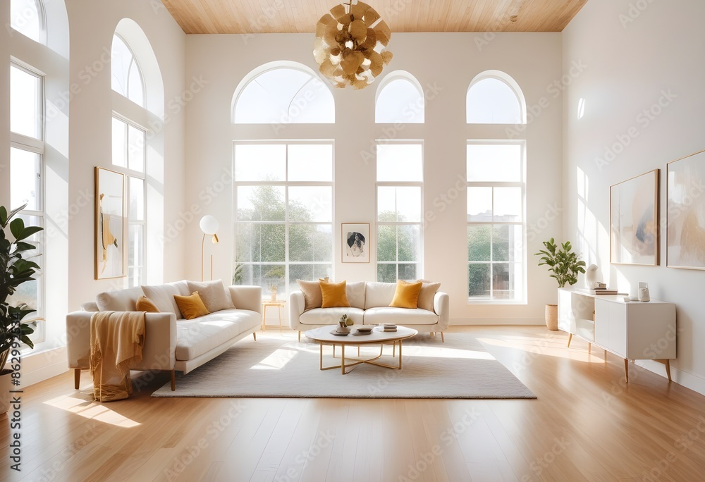 Photo interior modern design room 3d illustration Photo interior modern design room 3d illustration