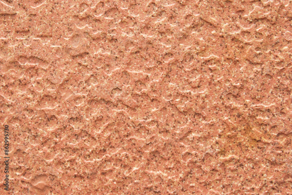 Red structure ceramic chips texture as background