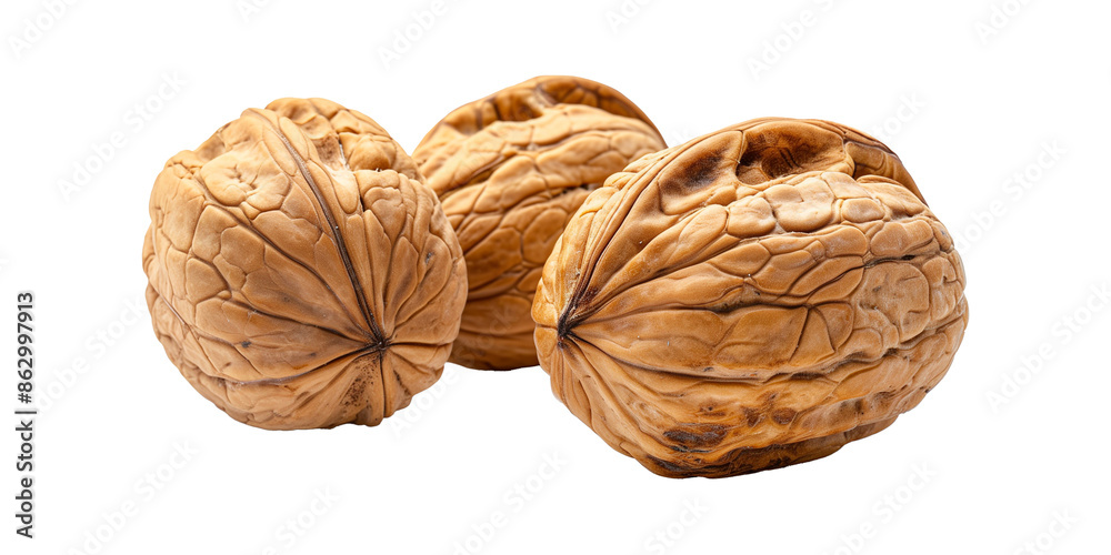 Walnut isolated on transparent or white background Walnut isolated on transparent or white background