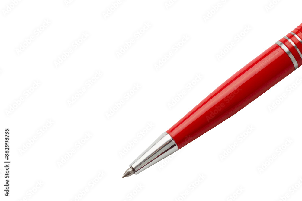 Red pen isolated on white background. Stock photo of a single red pen, tip pointed, on a clean white background. Perfect for office or writing related themes. Red pen isolated on white background. Stock photo of a single red pen, tip pointed, on a clean white background. Perfect for office or writing related themes.