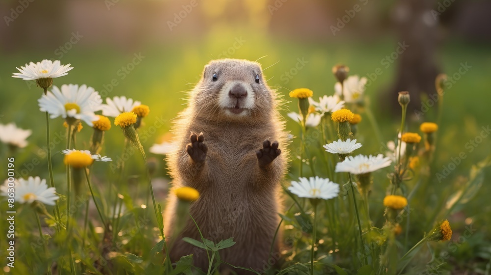 Fototapeta premium A groundhog 